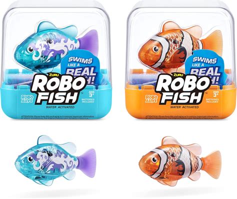 Amazon.com: ZURU Robo Alive, Robo Fish Series 3 - Peces robóticos que ...