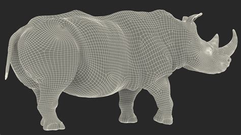 Rhino Standing Pose 3D Model $149 - .3ds .blend .c4d .fbx .max .obj ...