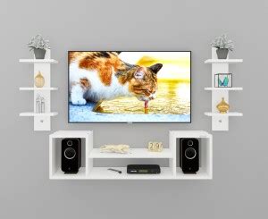 MACWUD Nicco Engineered Wood Wall Mount TV Entertainment Unit ...