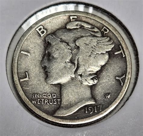 1917 Mercury Dime Fine-15 - For Sale, Buy Now Online - Item #917872