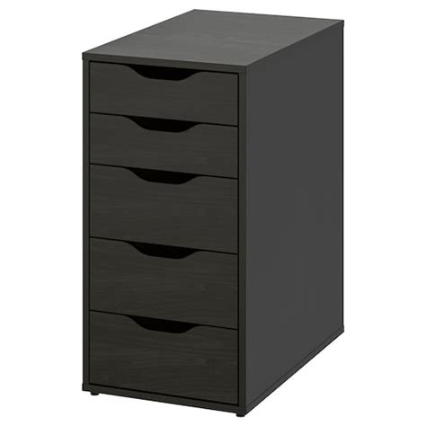 ALEX drawer unit, black-brown, 36x70 cm (141/8x271/2") - IKEA
