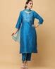 Buy Turquoise Kurta Suit Sets for Women by AAYUSIKA Online | Ajio.com