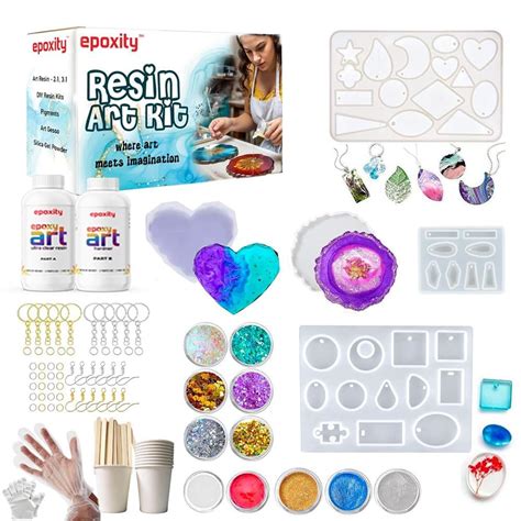 Epoxity Resin DIY Kit Includes 210g 2:1 Epoxy Resin, Rasin Liquid Key ...