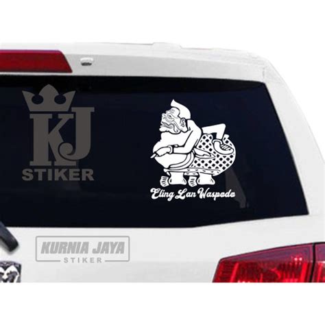 Jual STIKER MOBIL CUTTING STIKER STIKER KACA DAN BODY MOBIL WAYANG ...