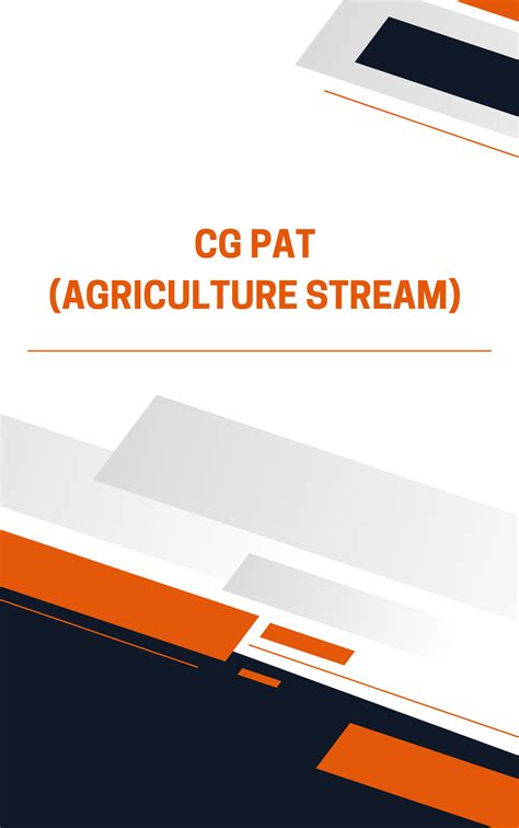 CG PAT Agriculture Stream Mock Test Free - agriculture in which stream