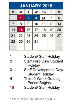 Dahlstrom Middle School - School District Instructional Calendar - Hays ...