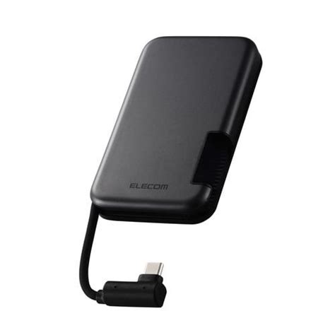 エレコム ESD-EPB0500GBK 外付けSSD 500GB 収納式 マグネット付 PC・スマホ対応 ブラック | ヤマダウェブコム