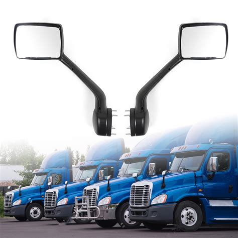 CPOWACE Pair Chrome Hood Mirrors Fit for Kenworth t680 accessories ...