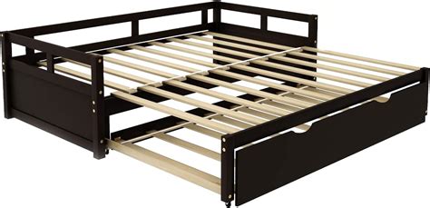 Merax Extending Daybed with Trundle, Twin to King India | Ubuy