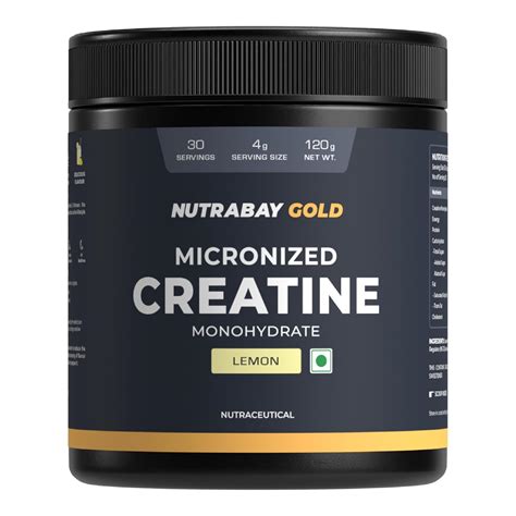 Nutrabay Gold Micronised Creatine Monohydrate Powder 3000 mg Creatine ...