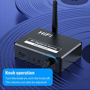 Microware Bluetooth 5.1 Digital Audio Receiver, DAC, Digital to Analog ...