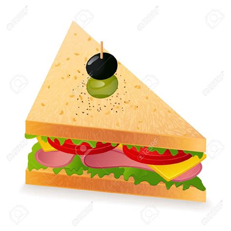 Club sandwich clipart - Clipground