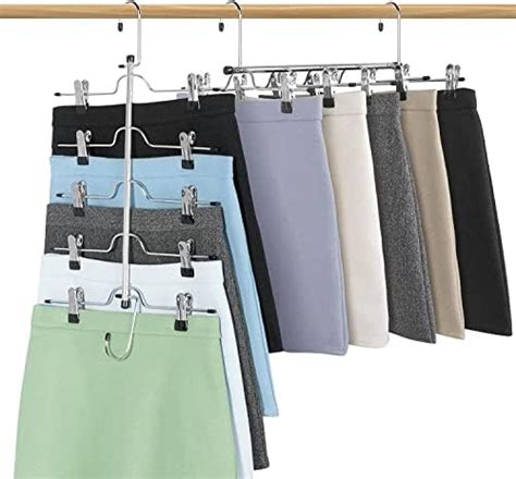 House of Quirk S-Shape 5 Layers Iron Trouser Hanger Pants Hanger Black ...