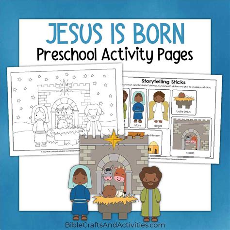 Baby Jesus Activity Pages Jesus' Birth Christmas Booklet: 15 Activity