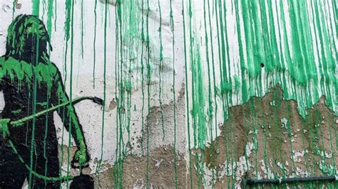 In Pics | British street artist Banksy's new mural depicting tree ...