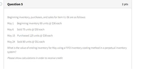 Image result for FIFO Example Questions