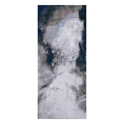 Oasis Blue Contemporary Design Runner 2x7 | At Home