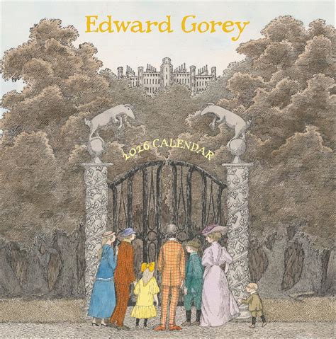 Wall Calendar 2026, Edward Gorey Art, 12 Months, Large Grid Design ...