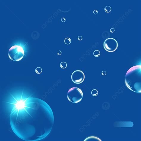 Blue Bubbles Wallpaper