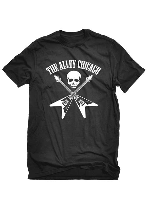 The Alley Flying V Guitars Tshirt - The Alley Chicago