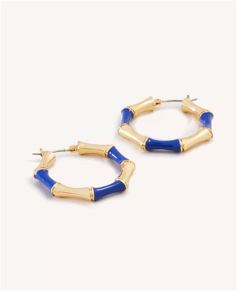 Bamboo Hoop Earrings