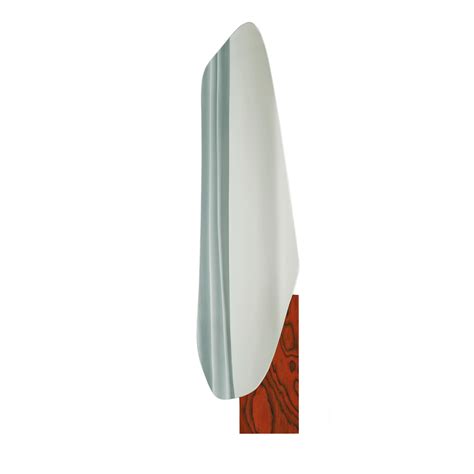 Modern Wall Mirror Lake 2 by Noom in Ettore Sottsass ALPI Wood Veneer ...