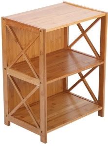 Urbancart Fruits/Vegetables Kitchen Rack Wood Bamboo Book Shelf, Plant ...