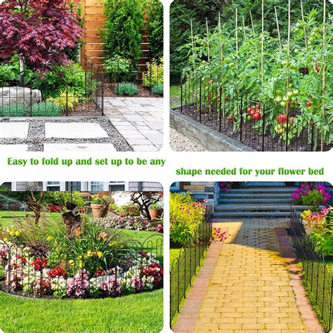 Buy Decorative Garden Fence Outdoor 24in x 30ft Coated Metal RustProof ...