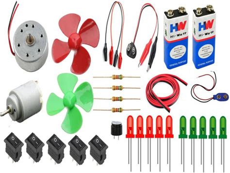 electronics 30 items loose parts materials Science Project kit | Robodo