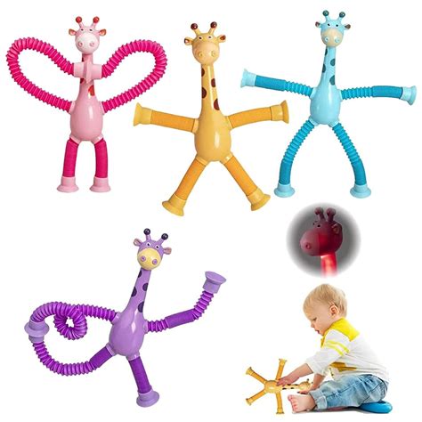 Buy Kidology Telescopic Suction Cup Giraffe Toy, LED Telescopic Pipe ...