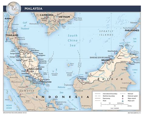 Maps of Malaysia | Detailed map of Malaysia in English | Tourist map of Malaysia | Road map of ... - map of malaysia