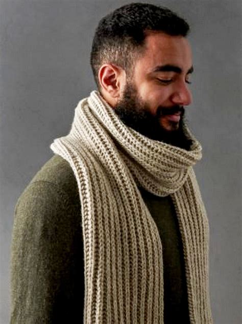 Mens knitted scarf – Artofit