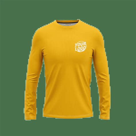 Custom Yellow Long Sleeve Shirt - Polos R US