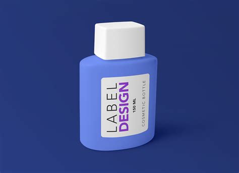 Free Plastic Cosmetic Bottle Mockup PSD - Good Mockups