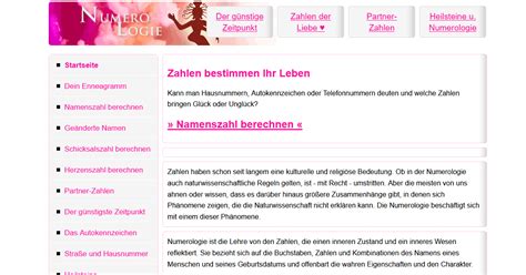 Die Zahlen der Liebe - Wie gut passen Sie zusammen und hat die ...