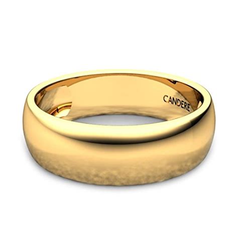 Buy Candere By Kalyan Jewellers 18KT Yellow Gold Ring for Men at Amazon.in