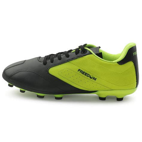 Buy Freedom Black Sports Lacing Football Shoes For Men HUFF By Liberty