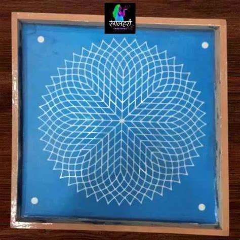 WJ1207 : Sahastradal Kamal Wooden Rangoli Stencil – Ranglahari Creations
