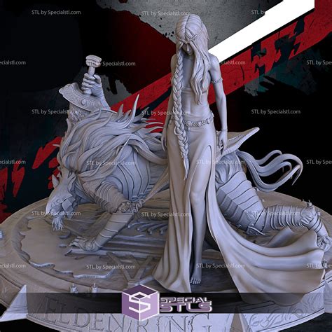 Seraphina the Eternal Queen and Varin the Black Fang Diorama STL Files | SpecialSTL
