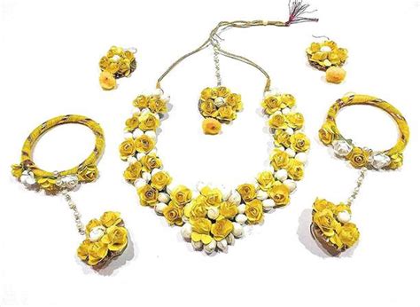 Flower Jewellery For Haldi - Buy Flower Jewellery For Haldi online at ...