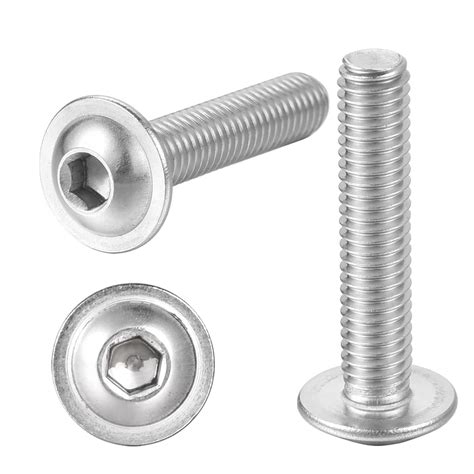 M5-0.8 x 20mm Socket Head Screws Flanged Button Head Bolts 18-8 ...