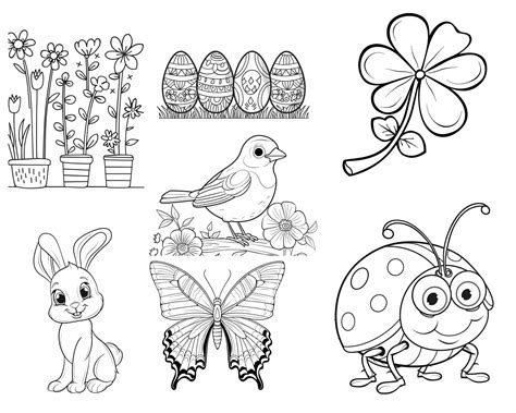 Spring Coloring Worksheets 的图像结果