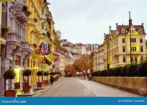Mill Street, Karlovy Vary, Czech Republic Editorial Photo - Image of ...