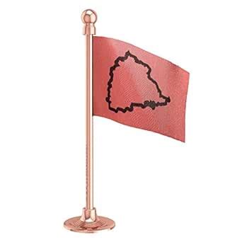 The Flag Corporation TRS Telangana Rashtra Samithi Car Dashboard Flag ...