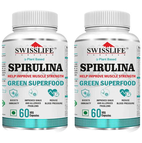 SWISSLIFE FOREVER Spirulina Veg Capsule (60 Each) – Classic Derma