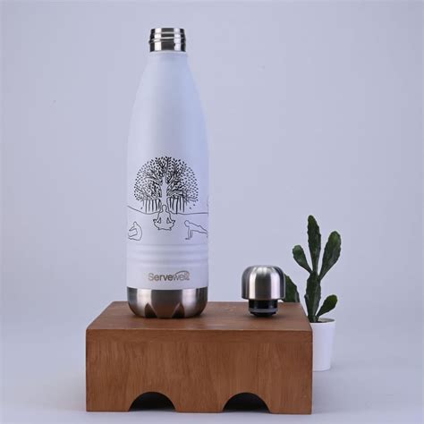 Buy SERVEWELL Hydration Stainless Steel Vacuum Water Bottle - 1L from ...