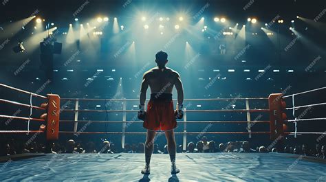 Boxing Match Back View Shot 的图像结果