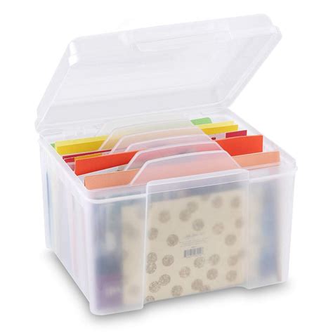 Walmart Greeting Card Keeper & Storage Box with 6 Adjustable Dividers ...