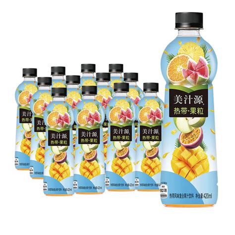 可口可乐美汁源果粒橙橙汁饮料420ml24瓶装长沙发货V0.0186方11kg-阿里巴巴