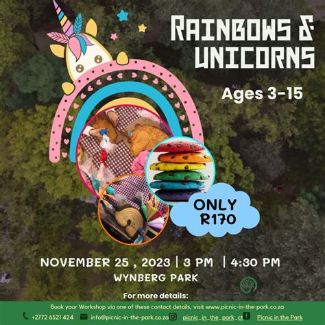Unicorn & Rainbow Workshop , Wynberg Park, Cape Town, 25 November 2023 ...